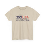America 250 Tee Shirt | Official 250th Anniversary Edition - 250 USA Celebration Chest Logo Tee | Fourth of July Americana T-Shirt