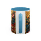 Bald Eagle with Tattered American Flag Coffee Mug | Fireworks Patriotic 11oz 15oz - 250 USA Celebration