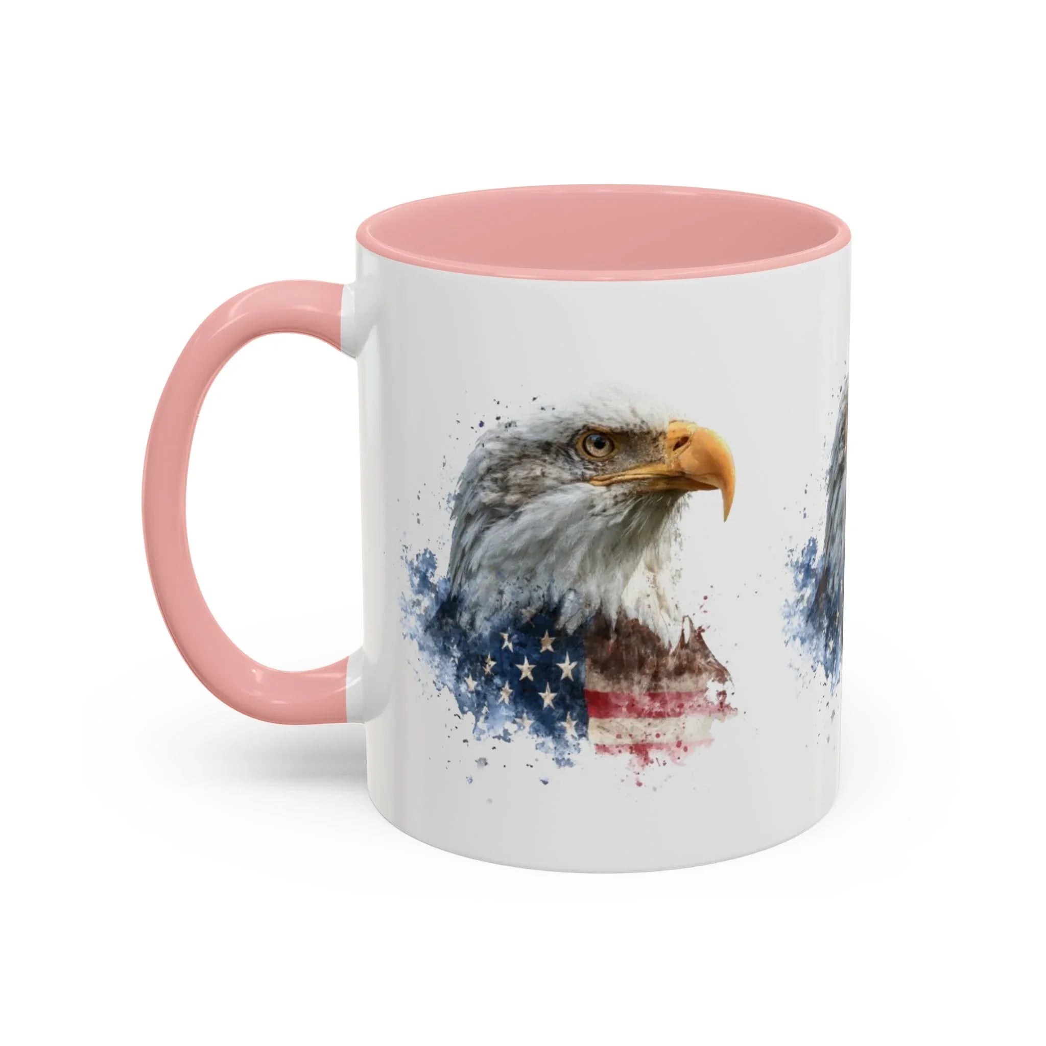American Flag Bald Eagle Mug | Accent Coffee Mug - 250 USA Celebration