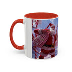 Festive Santa Candy Wonderland Mug | Holiday Santa Claus Candy Cane Forest - 250 USA Celebration