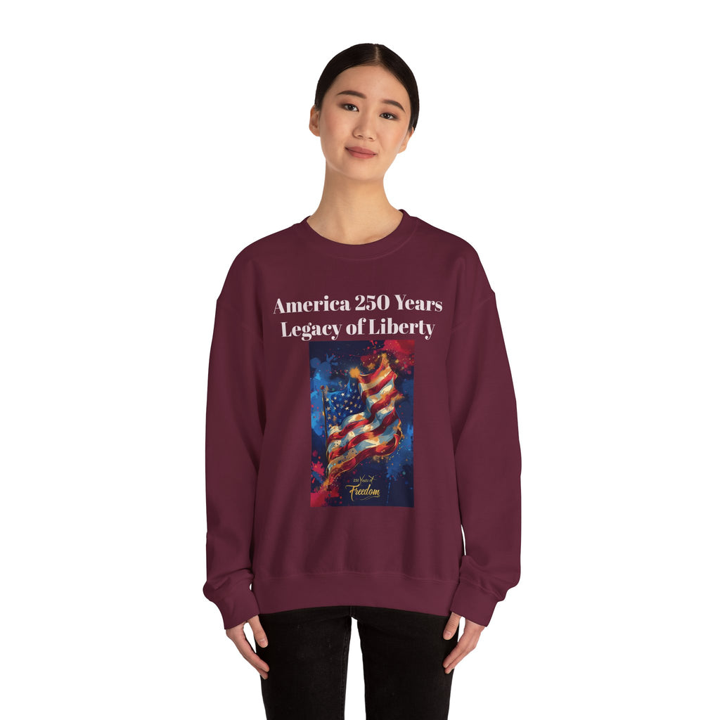 America 250 Years Legacy of Liberty Crewneck Sweatshirt