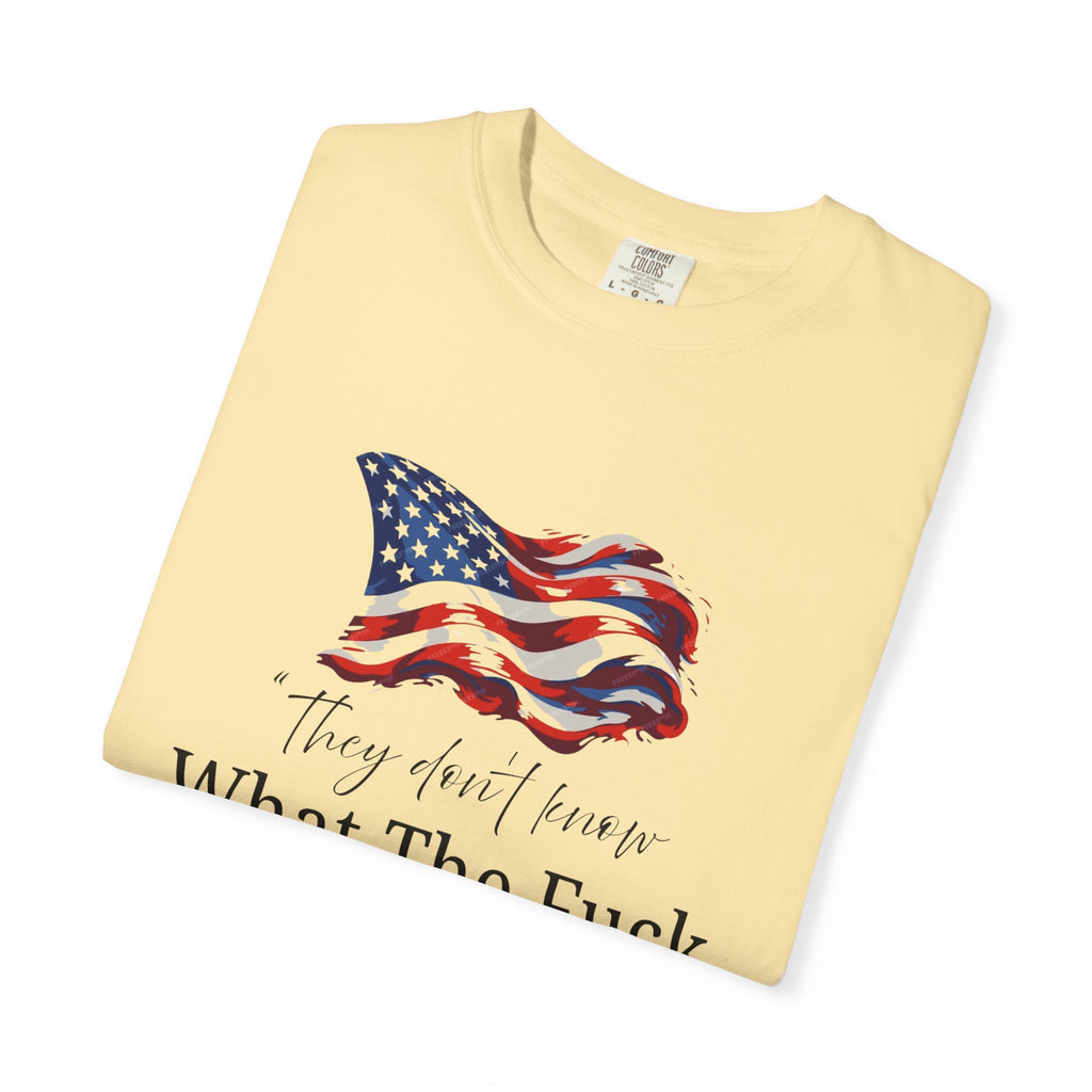 Patriotic Humor T-Shirt - Funny Graphic Tee, Independence Day, Gift for Veterans, Casual Wear, Unique Statement Shirt
