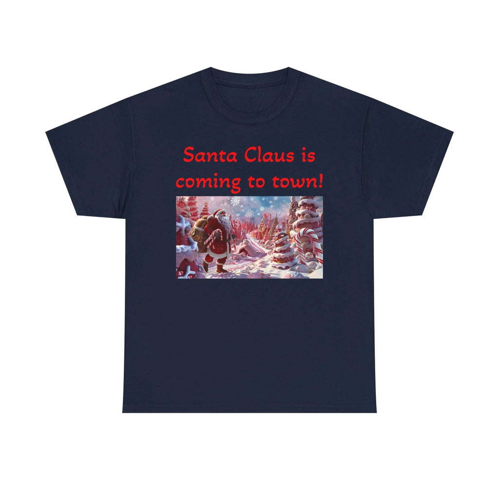 Festive Santa Tee, Unisex Christmas Shirt, Holiday Gift for Him/Her, Fun Santa Claus T-Shirt, Winter Wear, Family Gathering Apparel - 250 USA Celebration