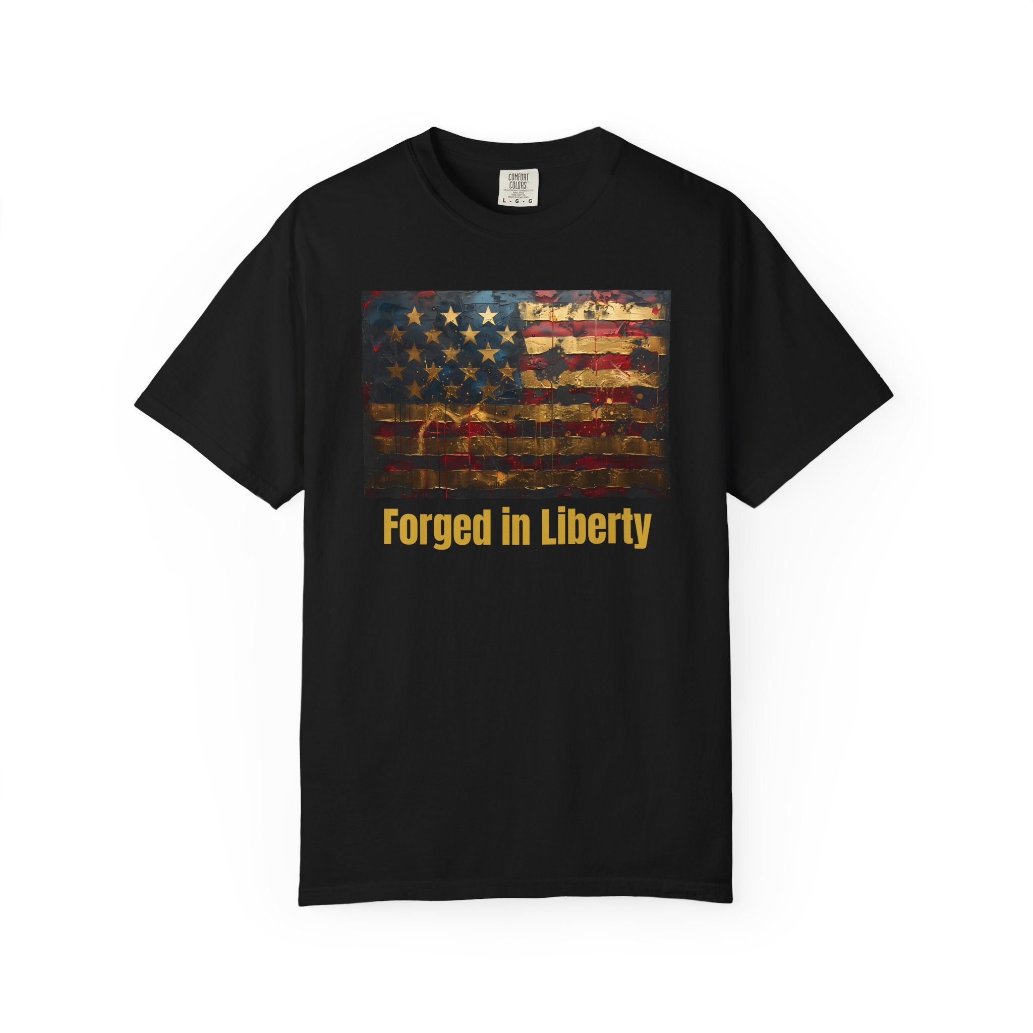 Forged in Liberty American Flag T-Shirt