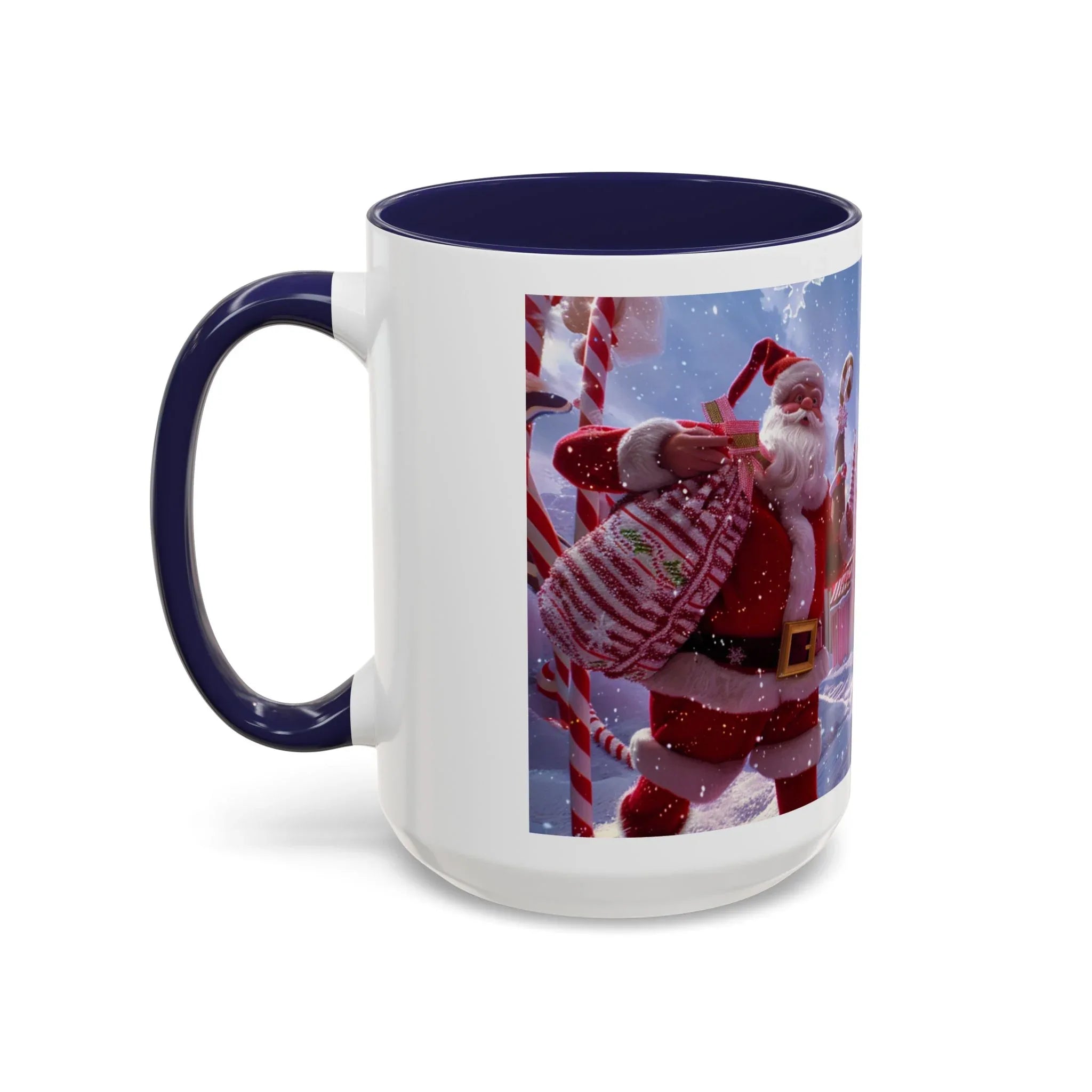 Festive Santa Mug, Holiday Coffee Cup, Christmas Gift for Coffee Lovers, Winter Wonderland Decor, Seasonal Tea Cup - 250 USA Celebration