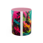 Abstract Colorful Brushstroke Mug | 11oz 15oz Ceramic - 250 USA Celebration