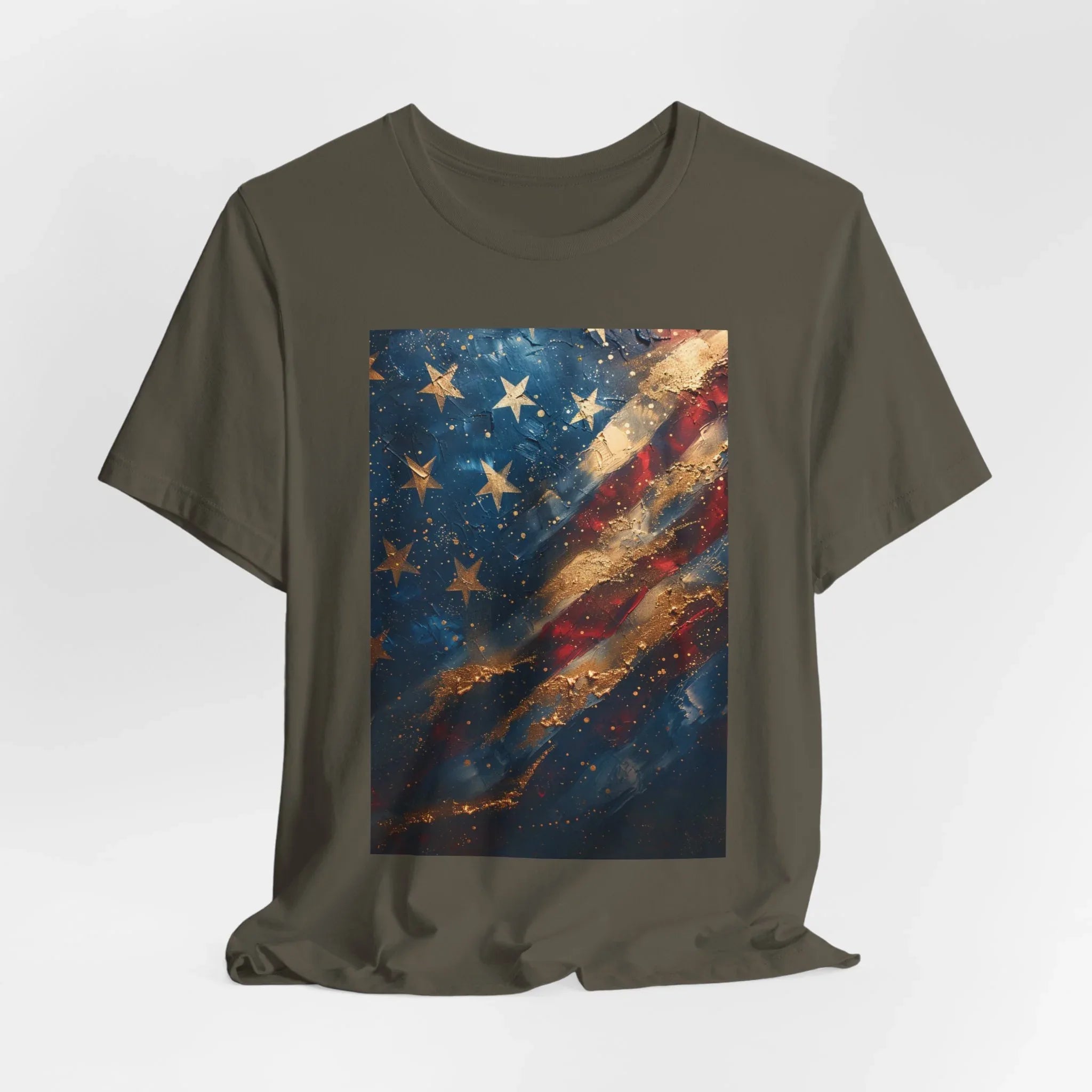 Patriotic Short Sleeve Tee, Unisex Casual Wear, Fourth of July Shirt, Independence Day Gift, Amercan Flag T-Shirt - 250 USA Celebration