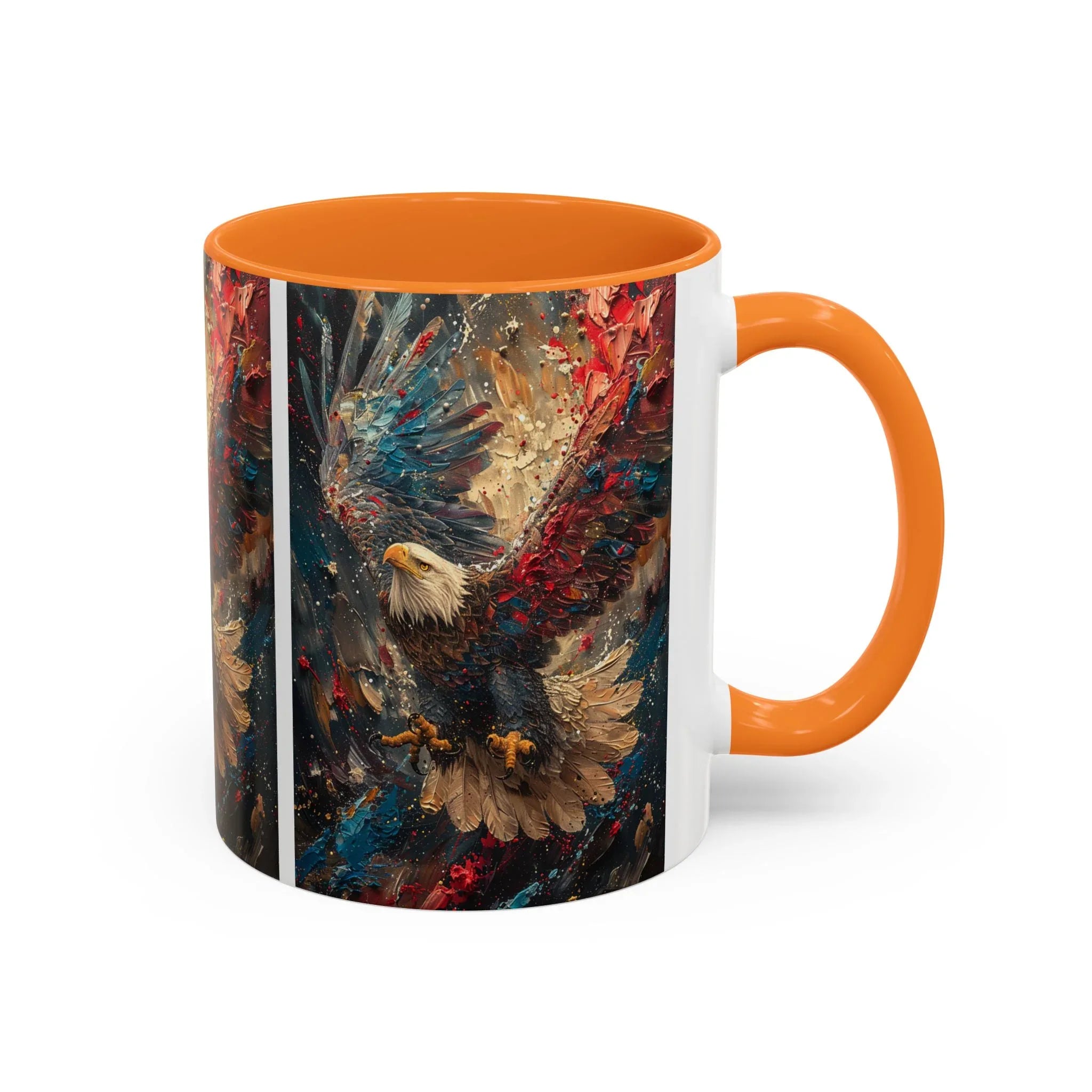 Colorful Mugs (11oz, 15oz) Patriotic Eagle Coffee Mug, American Eagle Coffee Cup - 250 USA Celebration