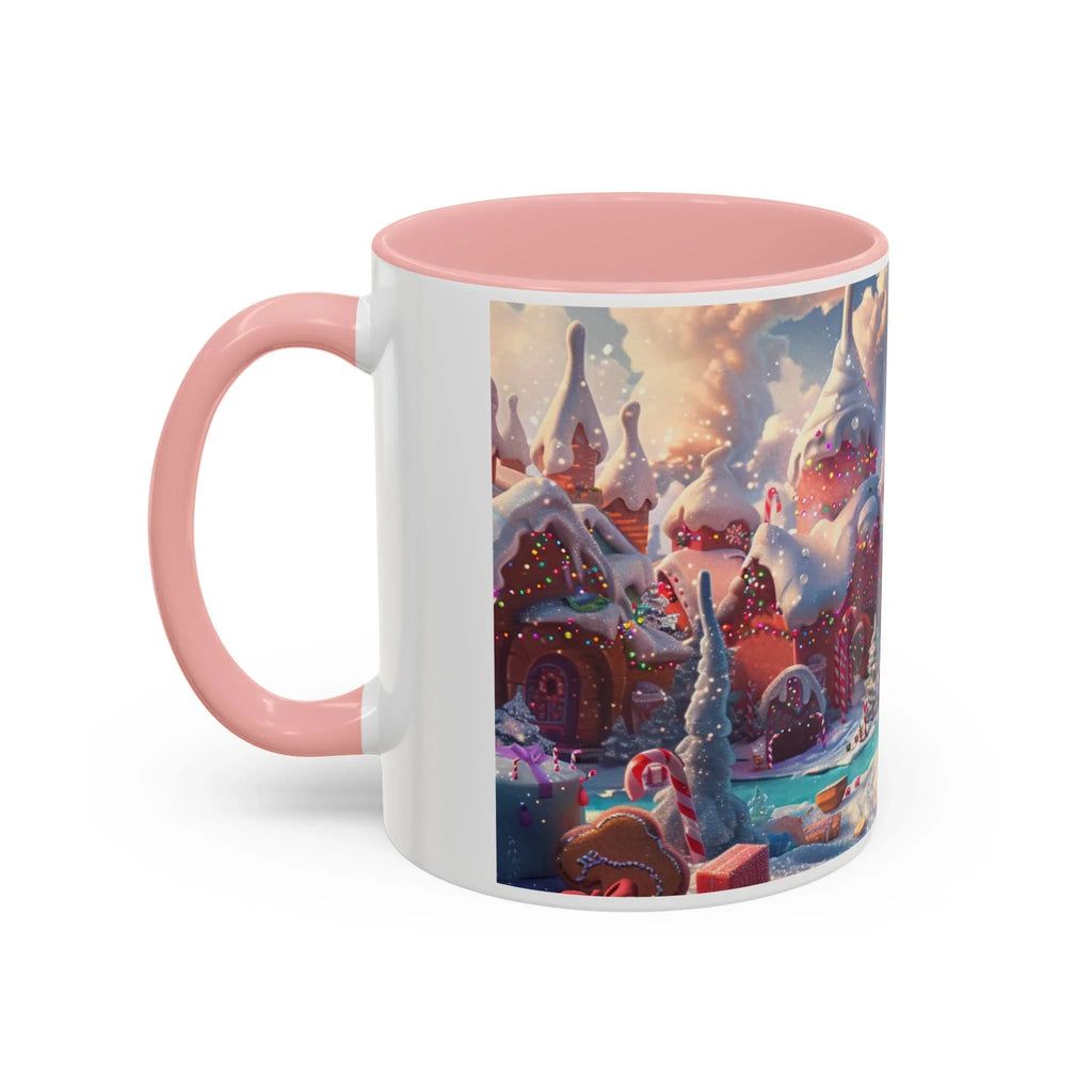 Festive Santa Accent Coffee Mug, Christmas Gift, Holiday Decor, Winter Wonderland, Hot Cocoa Mug, Seasonal Drinkware - 250 USA Celebration