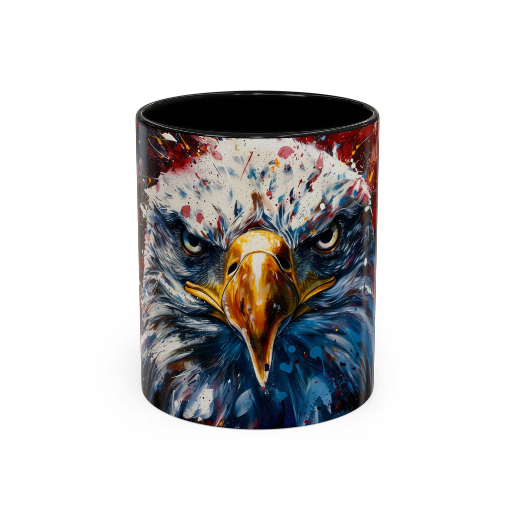 Patriotic Eagle Coffee Mug - Bold American Bald Eagle Art (11/15oz)