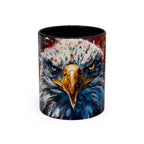 Patriotic Eagle Coffee Mug - Bold American Bald Eagle Art (11/15oz)