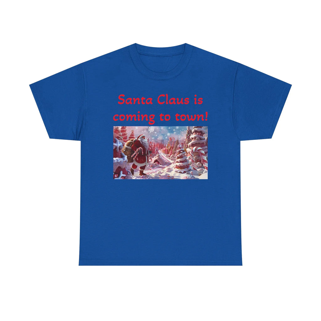 Festive Santa Tee, Unisex Christmas Shirt, Holiday Gift for Him/Her, Fun Santa Claus T-Shirt, Winter Wear, Family Gathering Apparel - 250 USA Celebration