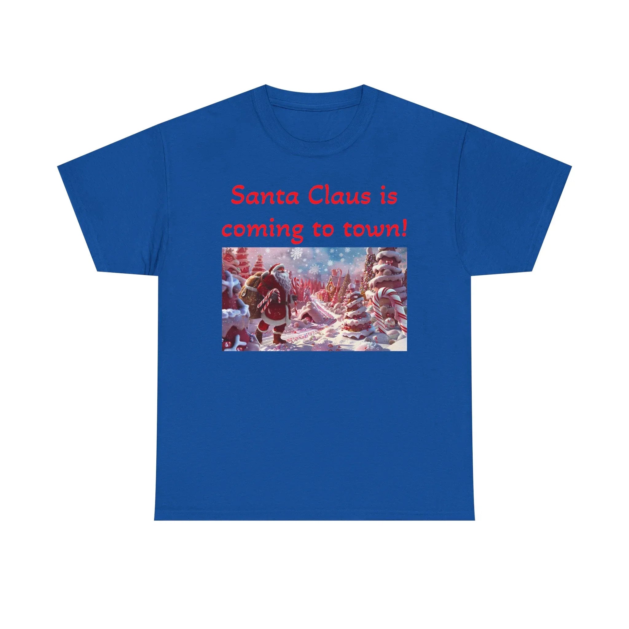 Festive Santa Tee, Unisex Christmas Shirt, Holiday Gift for Him/Her, Fun Santa Claus T-Shirt, Winter Wear, Family Gathering Apparel - 250 USA Celebration