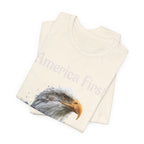 America First Eagle T-Shirt – Patriotic Bald Eagle Tee