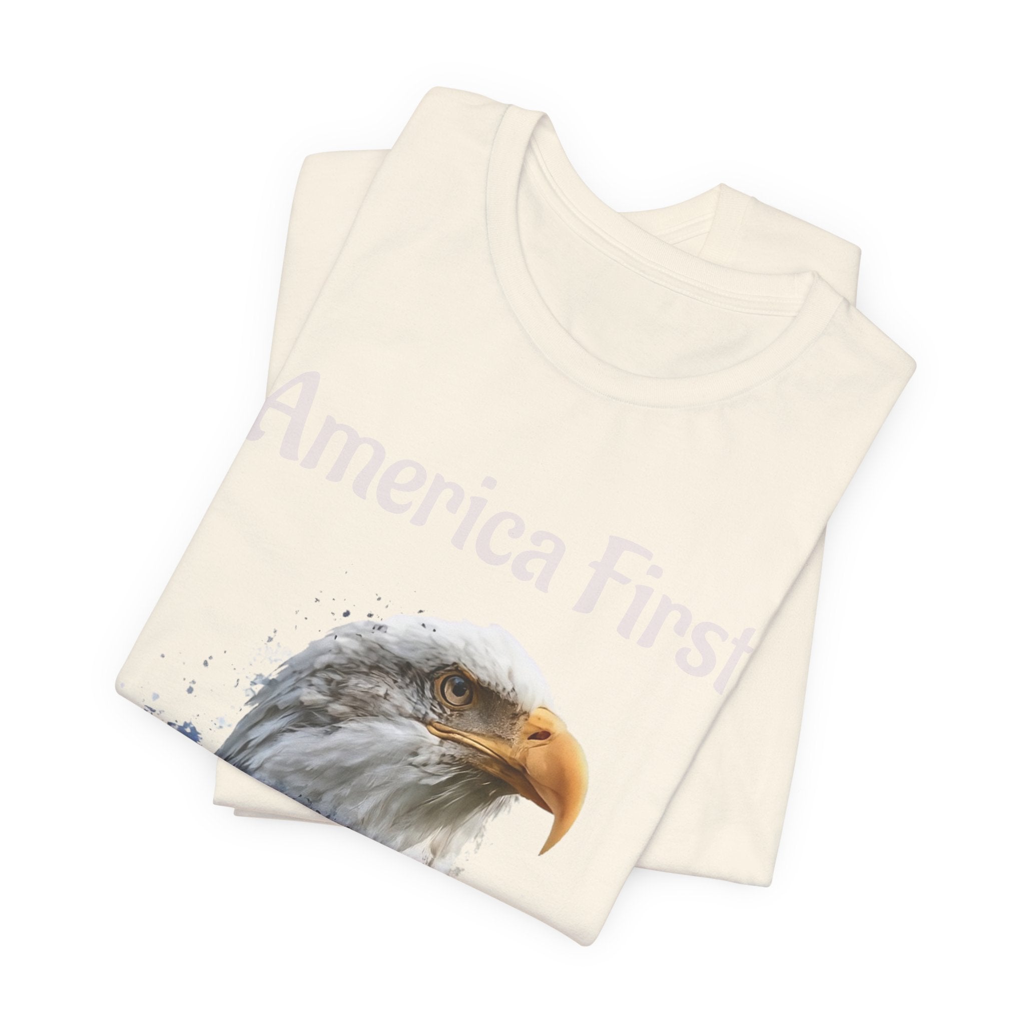America First Eagle T-Shirt – Patriotic Bald Eagle Tee