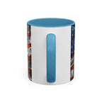 Patriotic American Flag Accent Coffee Mug (11/15oz)