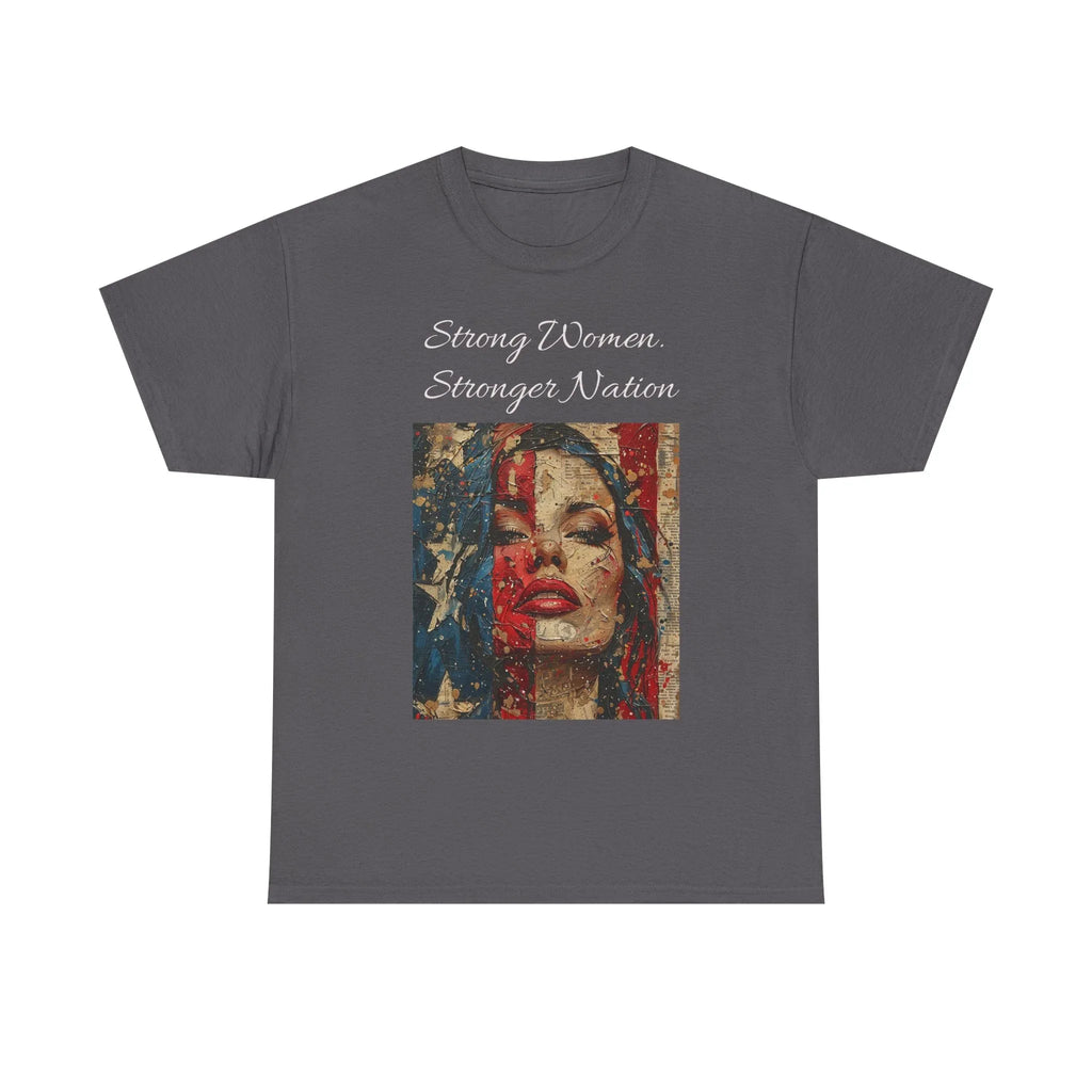 Stylish Retro-Printed Unisex Heavy Cotton Tee, Vintage Art Shirt, Casual Layering Top, Unique Gift for Art Lovers, Relaxed Fit Tee - 250 USA Celebration
