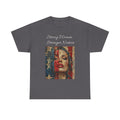 Stylish Retro-Printed Unisex Heavy Cotton Tee, Vintage Art Shirt, Casual Layering Top, Unique Gift for Art Lovers, Relaxed Fit Tee - 250 USA Celebration