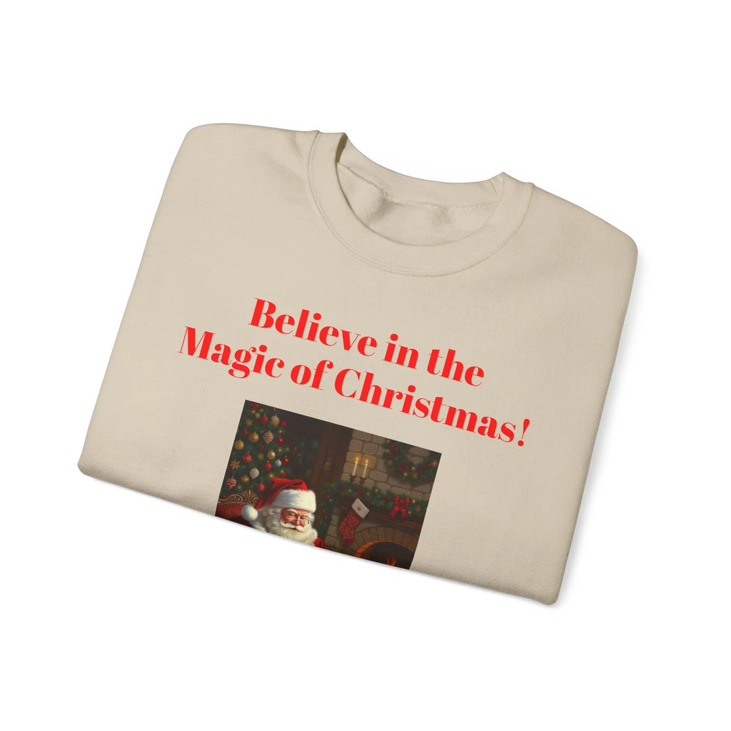 Christmas Magic Sweatshirt, Holiday Crewneck, Cozy Winter Apparel, Unisex Gift for Christmas, Believe in the Magic of Christmas! - 250 USA Celebration