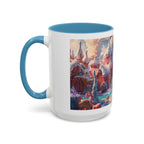 Festive Santa Accent Coffee Mug, Christmas Gift, Holiday Decor, Winter Wonderland, Hot Cocoa Mug, Seasonal Drinkware - 250 USA Celebration