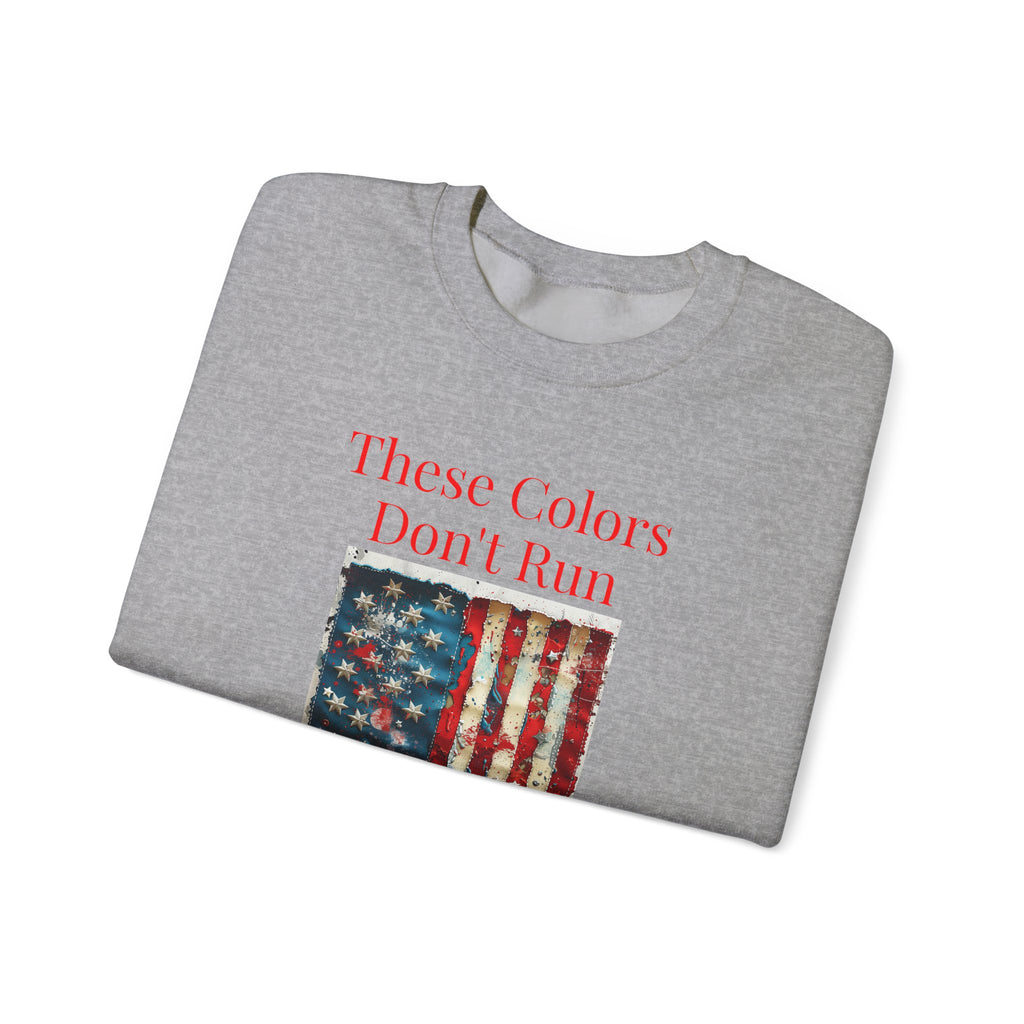 Patriotic Vintage Crewneck Sweatshirt, USA Flag Design, Unisex Sweatshirt, Cozy Apparel for Independence Day, Gift for Veterans