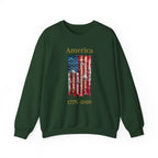 America 1776-2026 Flag Crewneck Sweatshirt