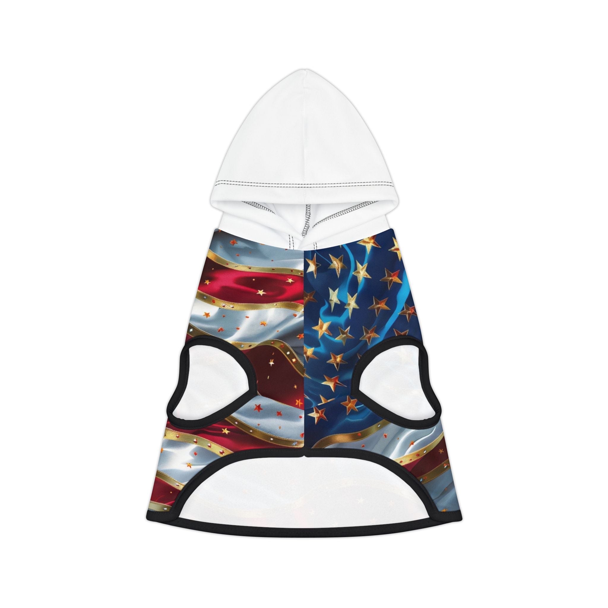 American Flag Pet Hoodie – Patriotic Dog & Cat Hoodie for 4th of July, Memorial Day, Veterans Day