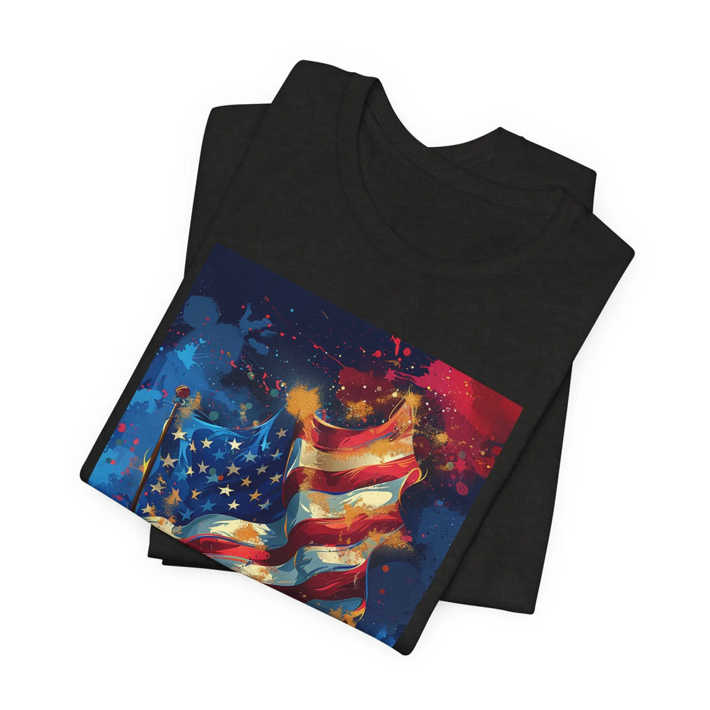 Patriotic Freedom Tee, Unisex Jersey Short Sleeve Tee, American Flag Shirt, Fourth of July Apparel, Independence Day Outfit, Gift for [...] - 250 USA Celebration
