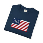 Patriot Graphic T-Shirt — Bold Red Text Tee for Patriotic Holidays