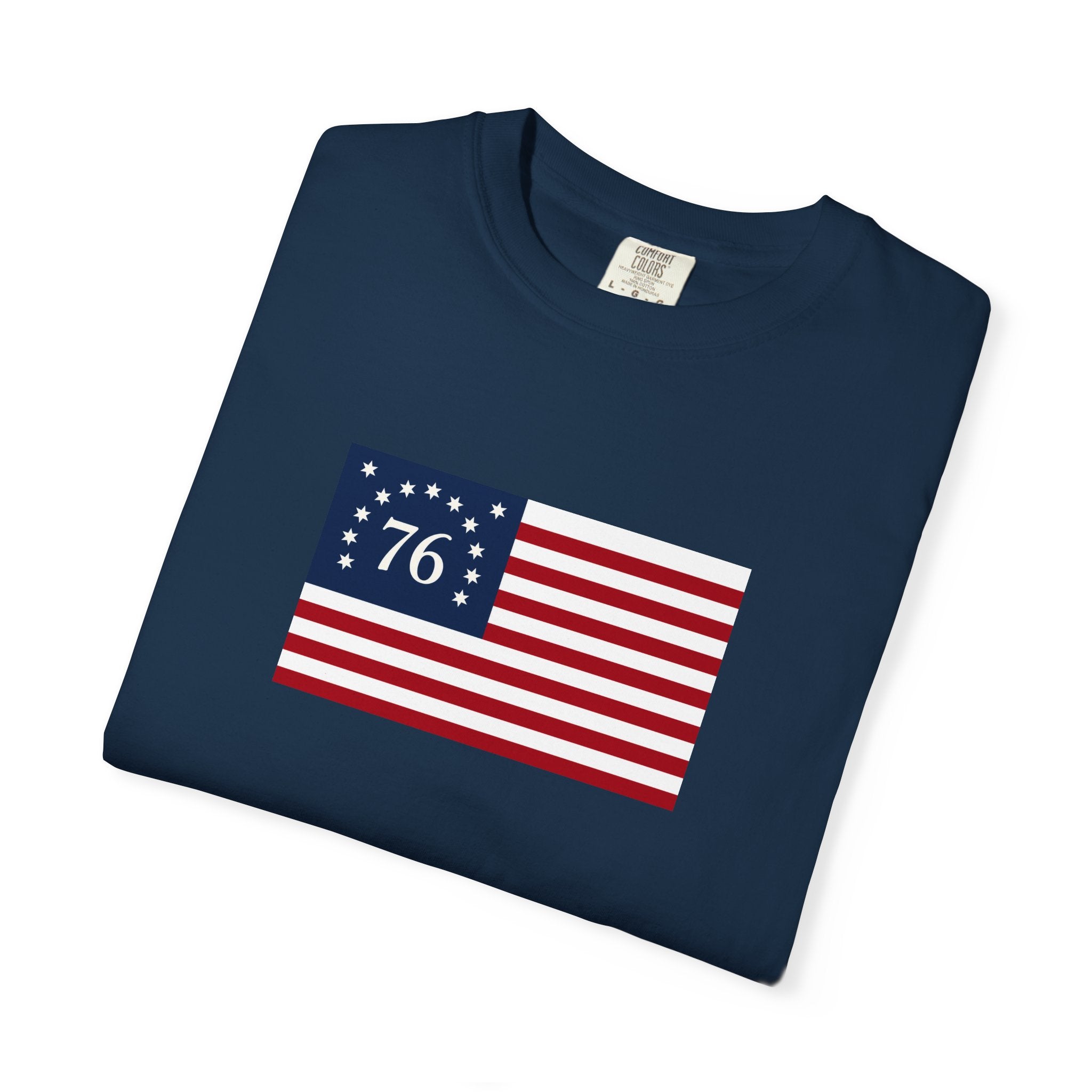 Patriot Graphic T-Shirt — Bold Red Text Tee for Patriotic Holidays
