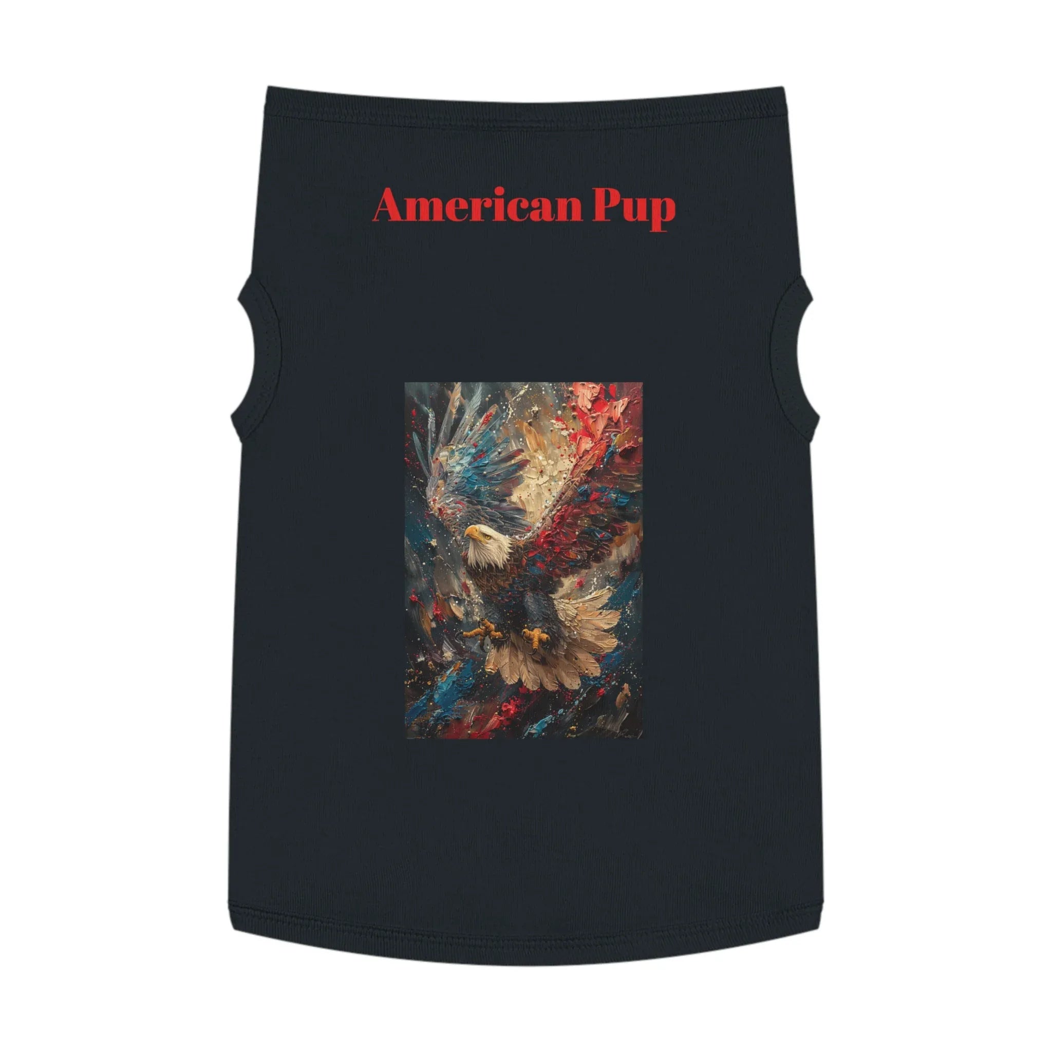 Patriotic Pup Pet Tank Top | American Eagle Art, Red White Blue - 250 USA Celebration