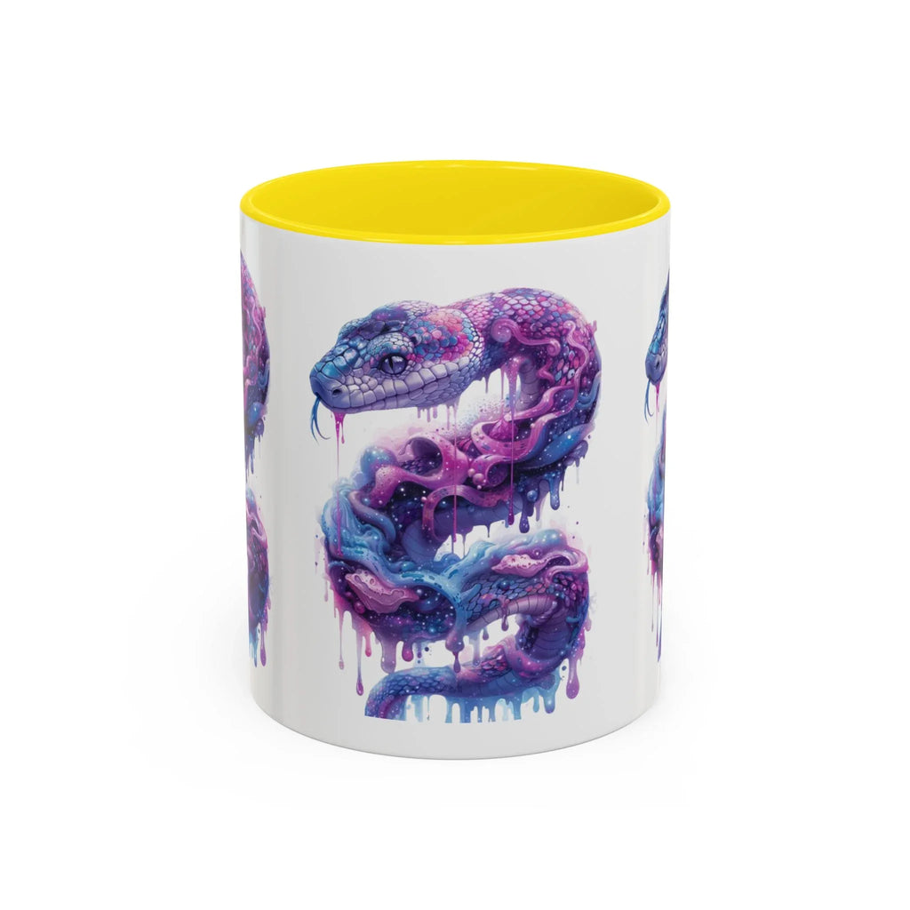 Psychedelic Ouroboros Snake Mug | Rainbow Galaxy Fractal Mushrooms - 250 USA Celebration