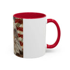 Colorful Mugs (11oz, 15oz) Majestic bald eagle head Patriotic coffee cup, America 250 Celebration coffee cup - 250 USA Celebration