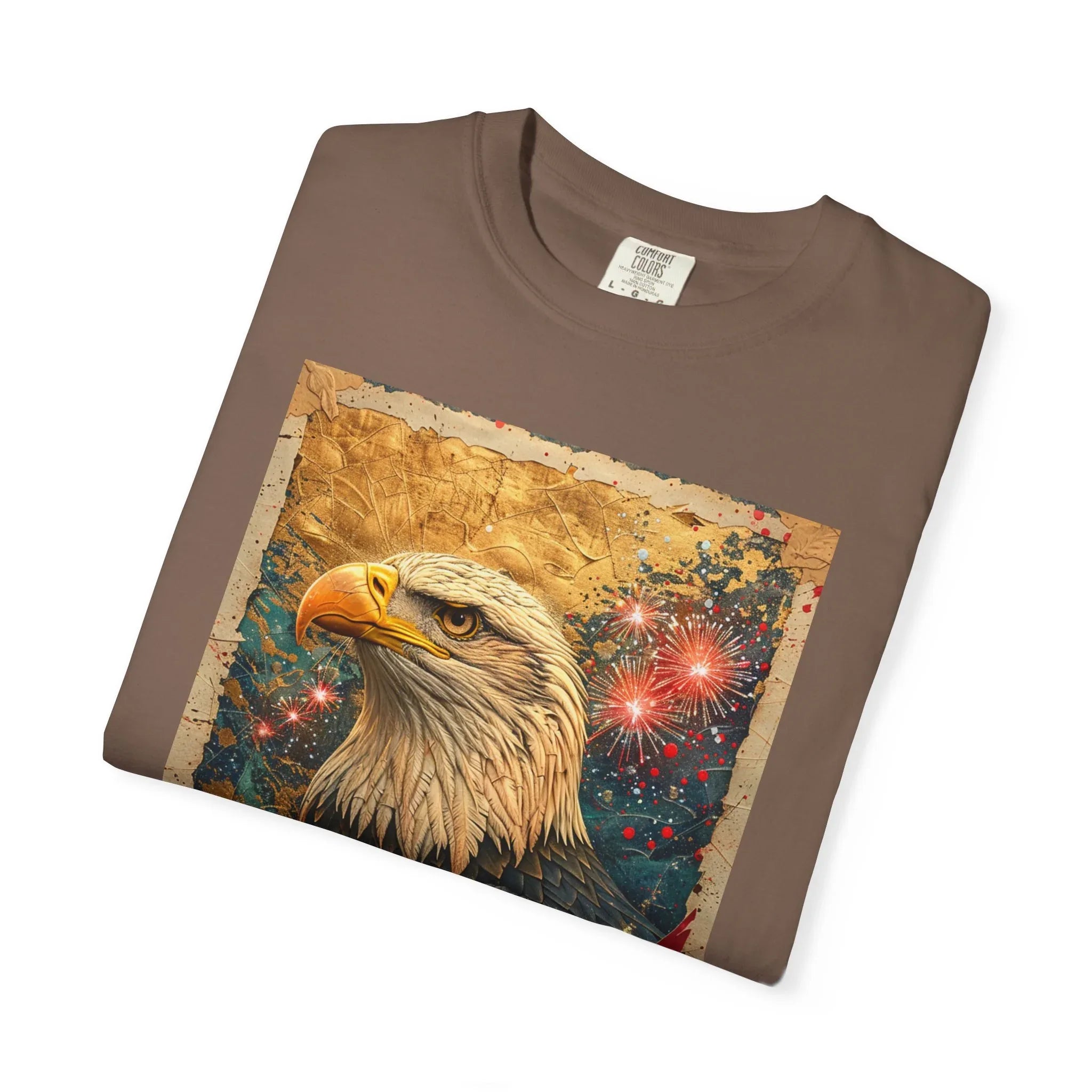 Bald Eagle with American Flag T-Shirt | Patriotic Vintage USA - 250 USA Celebration