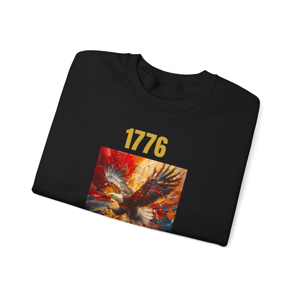 1776 Eagle Crewneck Sweatshirt – Patriotic American Independence Pullover