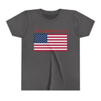 All American Teen Youth Tee - Patriotic American Flag Shirt for Teens