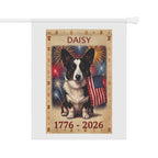 Custom AI Pet Hero Patriotic Garden Flag 1776-2026