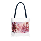 Santa Claus Holiday Tote Bag, AOP Printing, Christmas Gift Bag, Festive Shopping Tote, Fun Winter Accessories, Unique Holiday Item - 250 USA Celebration