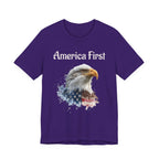 America First Eagle T-Shirt – Patriotic Bald Eagle Tee