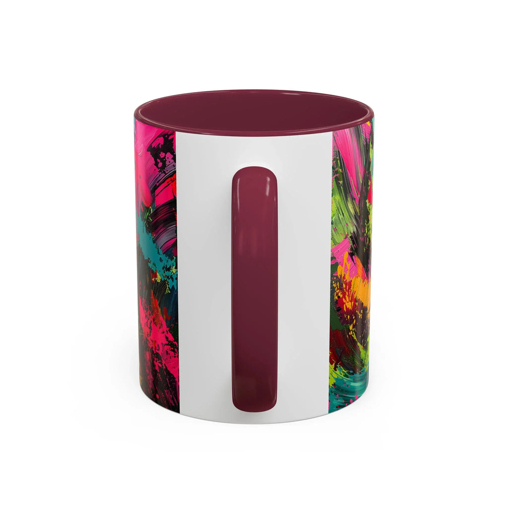 Abstract Colorful Brushstroke Mug | 11oz 15oz Ceramic - 250 USA Celebration