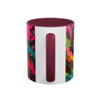Abstract Colorful Brushstroke Mug | 11oz 15oz Ceramic - 250 USA Celebration