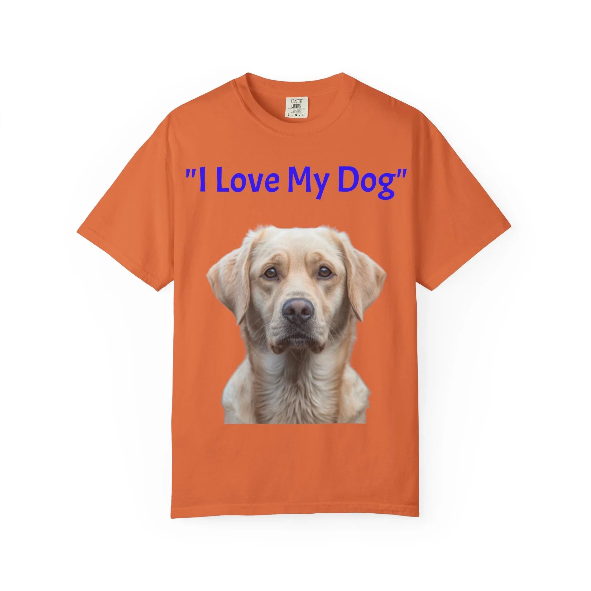 I Love My Dog Labrador Portrait T-shirt | Dog Lover Tee - 250 USA Celebration