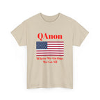 T‑Shirt — QAnon American Flag "Where We Go One, We Go All"