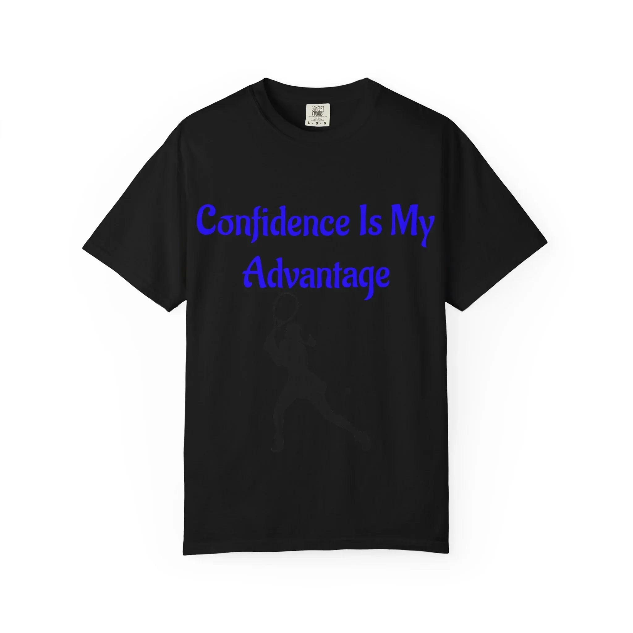 Confidence Is My Advantage Tennis Player T-Shirt | Tennis Quote Tee - 250 USA Celebration