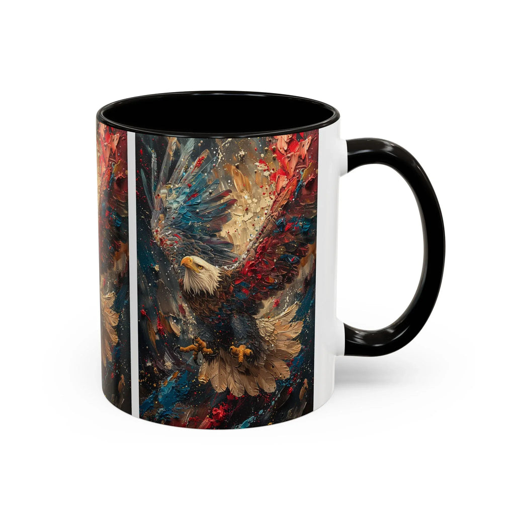 Colorful Mugs (11oz, 15oz) Patriotic Eagle Coffee Mug, American Eagle Coffee Cup - 250 USA Celebration