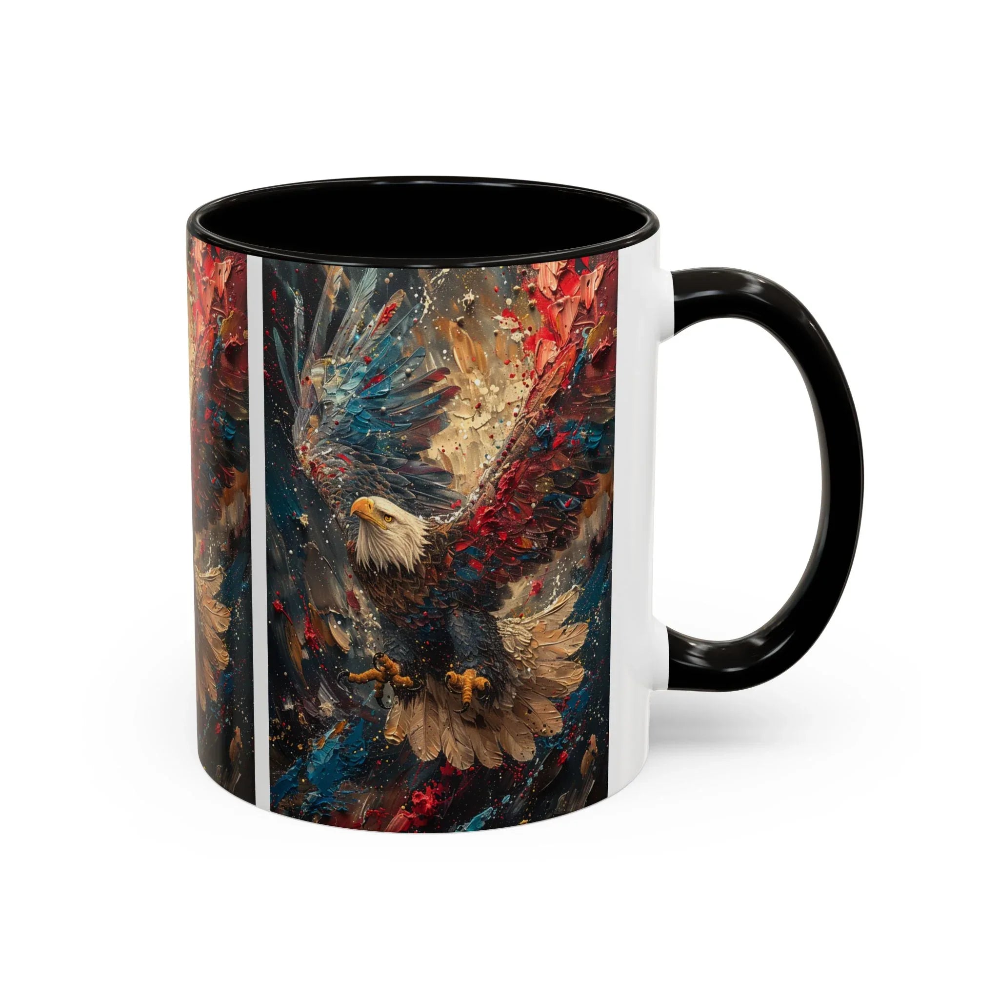 Colorful Mugs (11oz, 15oz) Patriotic Eagle Coffee Mug, American Eagle Coffee Cup - 250 USA Celebration