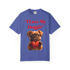 Cute French Bulldog Puppy Holding Red Heart T-shirt | Dog Lover Cartoon - 250 USA Celebration