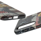 American Flag Bald Eagle phone case | Patriotic iPhone cover, cracked vintage flag design - 250 USA Celebration