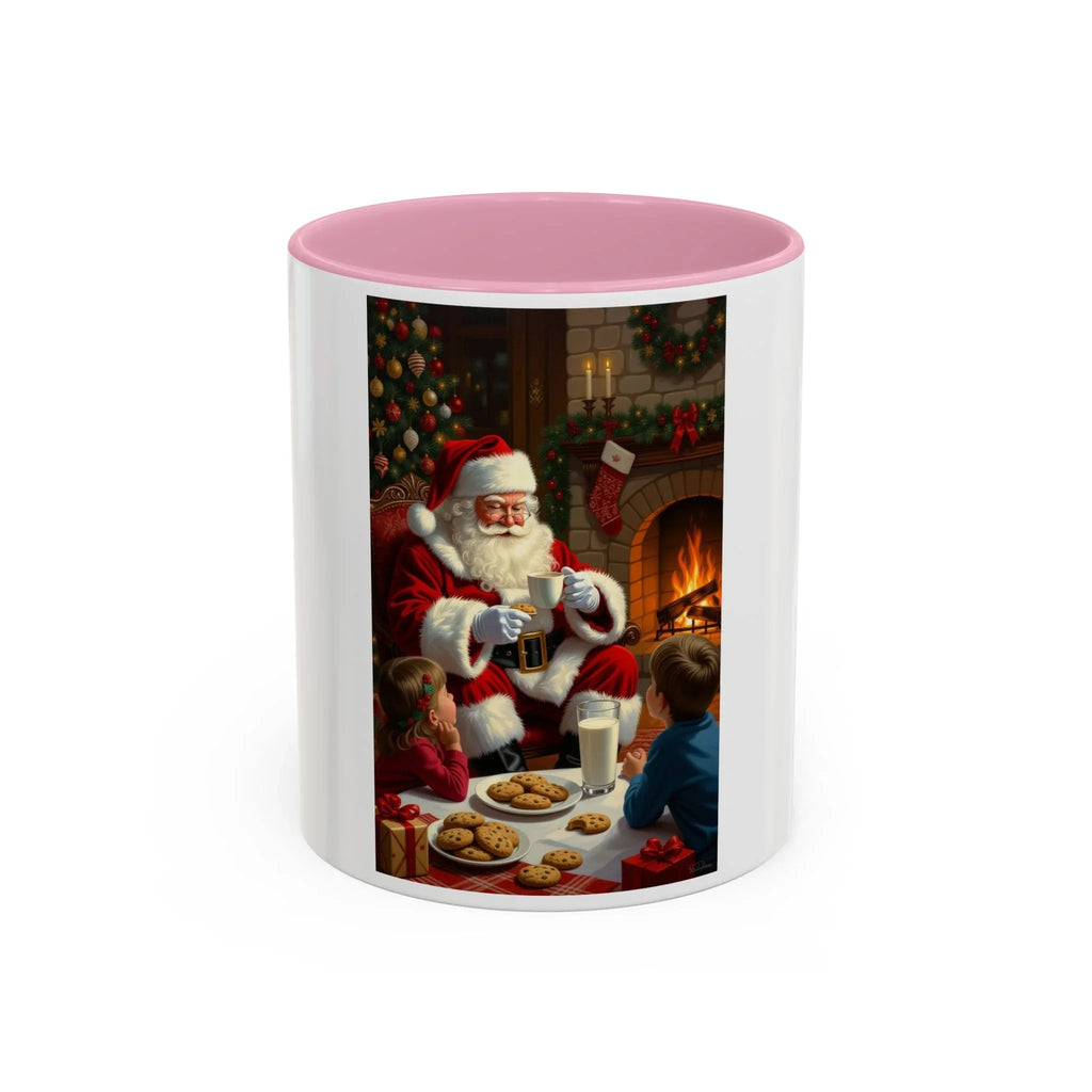 Christmas Santa Mug, Holiday Coffee Mug, Festive Drinkware, Cute Santa Cup, Winter Decor, Gift for Kids - 250 USA Celebration