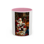 Christmas Santa Mug, Holiday Coffee Mug, Festive Drinkware, Cute Santa Cup, Winter Decor, Gift for Kids - 250 USA Celebration